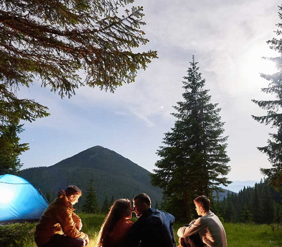 Local Culturein the Blooming Summer Landscape